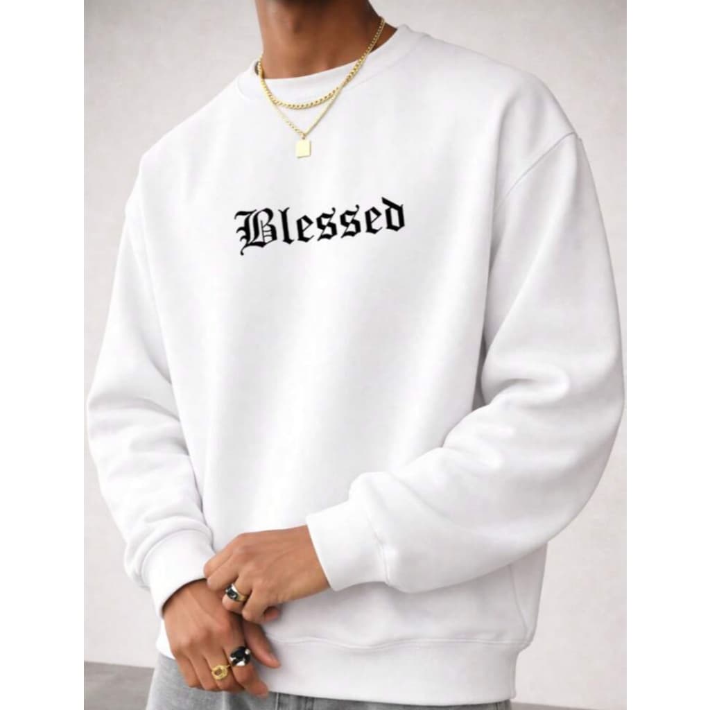 Moletom Unissex Blessed Abençoado Jesus Religião Oferta Streetwear Premium