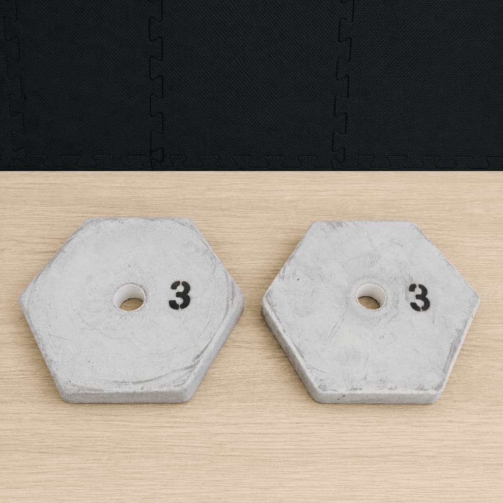 2 x 3kg Anilhas para Musculação / Par de Anilhas - Total: 6kg / A PRONTA ENTREGA  -  PROMOÇÃO