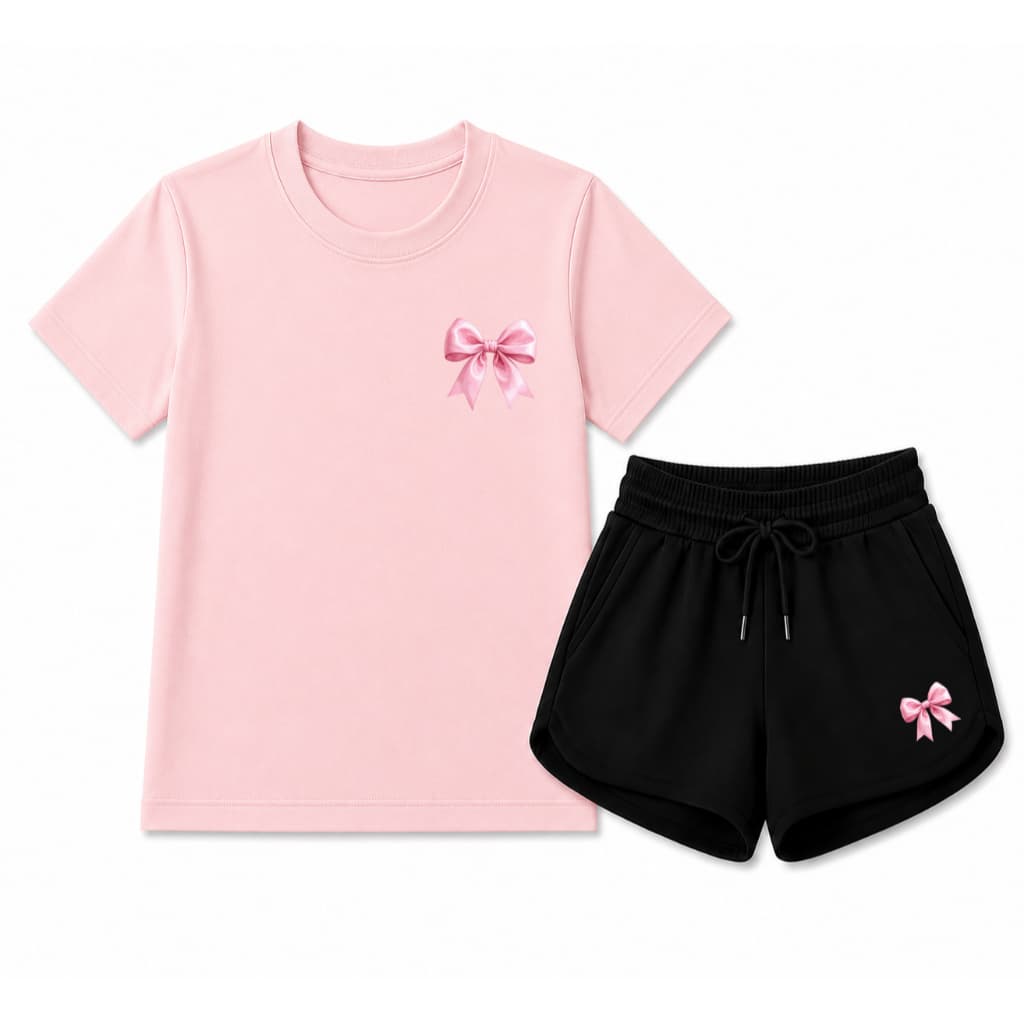 Conjunto Infantil Camiseta e Short Moletinho Qualidade 100% Algodao