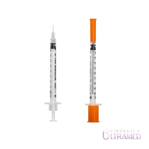 Seringa Insulina 0,5ml 6mm Agulha Ultrafina U-Fine Embecta - 10 uni - Confortável e Fácil de Aplicar