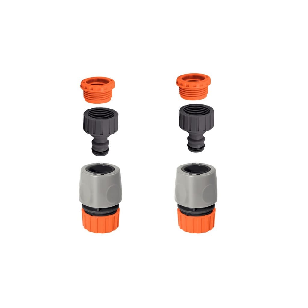 Kit 2 Engate Rápido + 2 Adaptador Rosca 3/4 x 1/2 Mangueira Torneira Tramontina