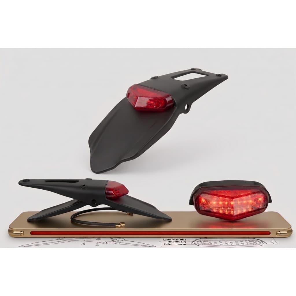 Rabeta Traseira Universal Com Led Crf230 Crf250