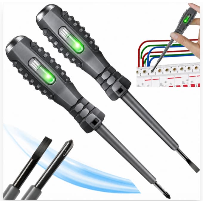 Chave De Fenda Phillips Magnética Forte De Alto Torque Detector De Eletricidade Caneta Testadora De Tensão Elétri