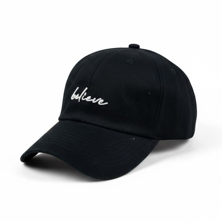 Boné Believe Unissex Feminino Masculino Verão Praia Flores Dadhat Ajustável Fitão Tecido