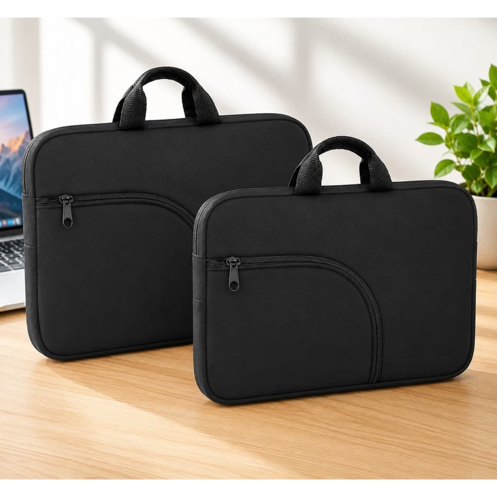 Kit Bolsa de Notebook 15,6 Polegadas Bag Case Com Bolso e Sem Bolso Maleta Protetora