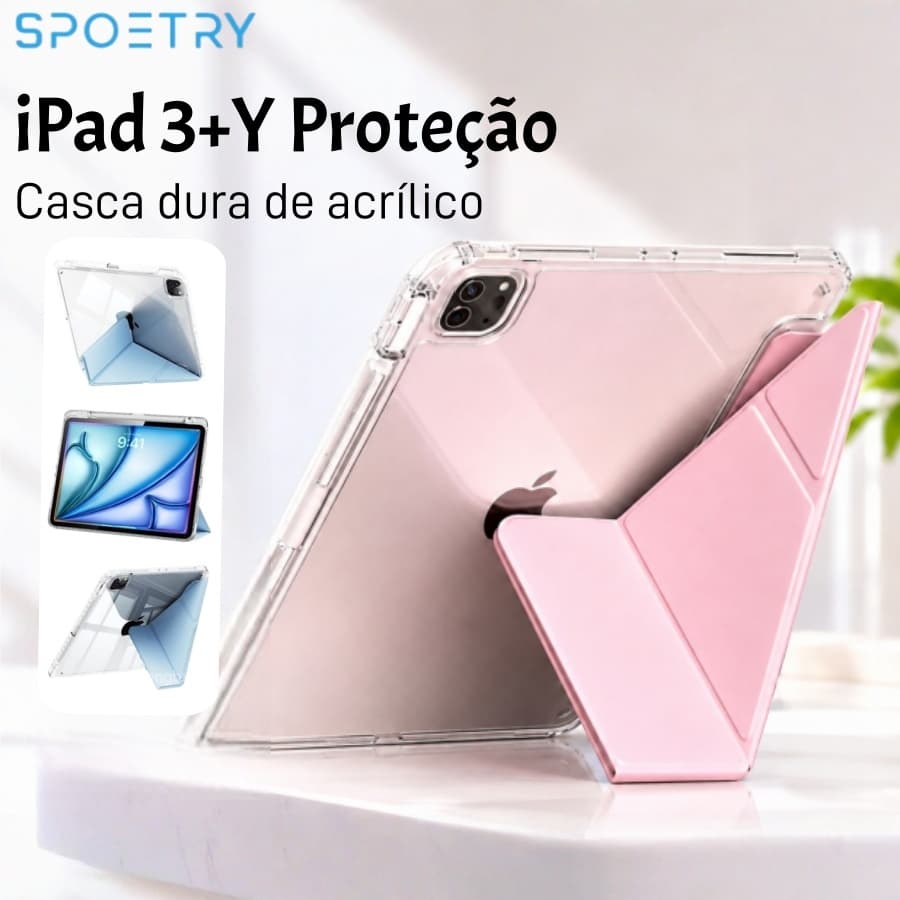 Capa Magnética Compatível Com iPad Air 5 Air 6 A16 11th M3 IPad Pro 11 12.9 13 10 Gen 10.5 10.2 9th 8