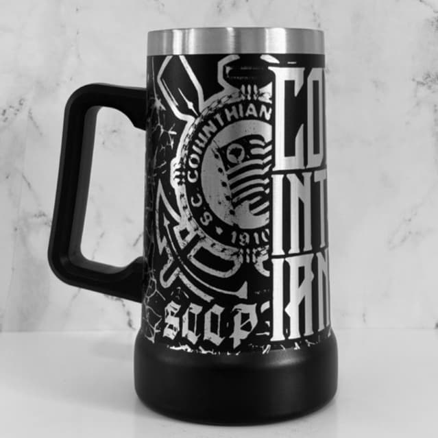 CANECA TÉRMICA Personalizada CORINTHIANS Gravação 360° graus