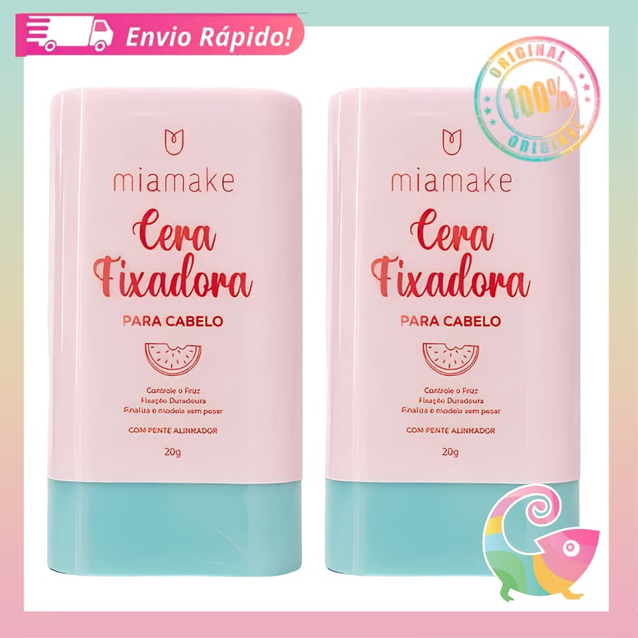 Kit 2 Ceras Fixadoras Para Cabelo Melancia Mia Make 584