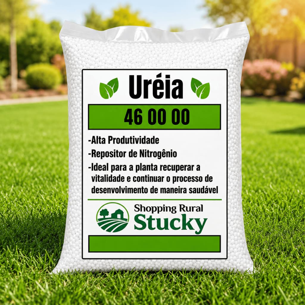 Ureia Agrícola NPK 46-00-00 Alta Pureza  Adubo Fertilizante Nitrogênio Plantas Horta Jardim Gramado 500g 1kg 2kg 3kg 5kg