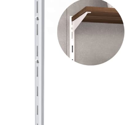 Kit Cremalheiras Trilho Simples 1m + 10 Suportes Simples 35cm