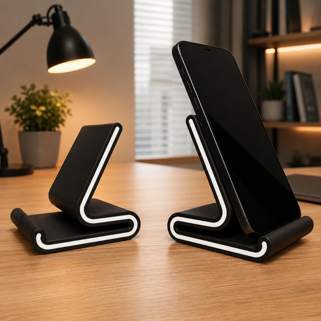 Suporte para Celular/Tablet em Impressão 3D – Design Moderno Bicolor