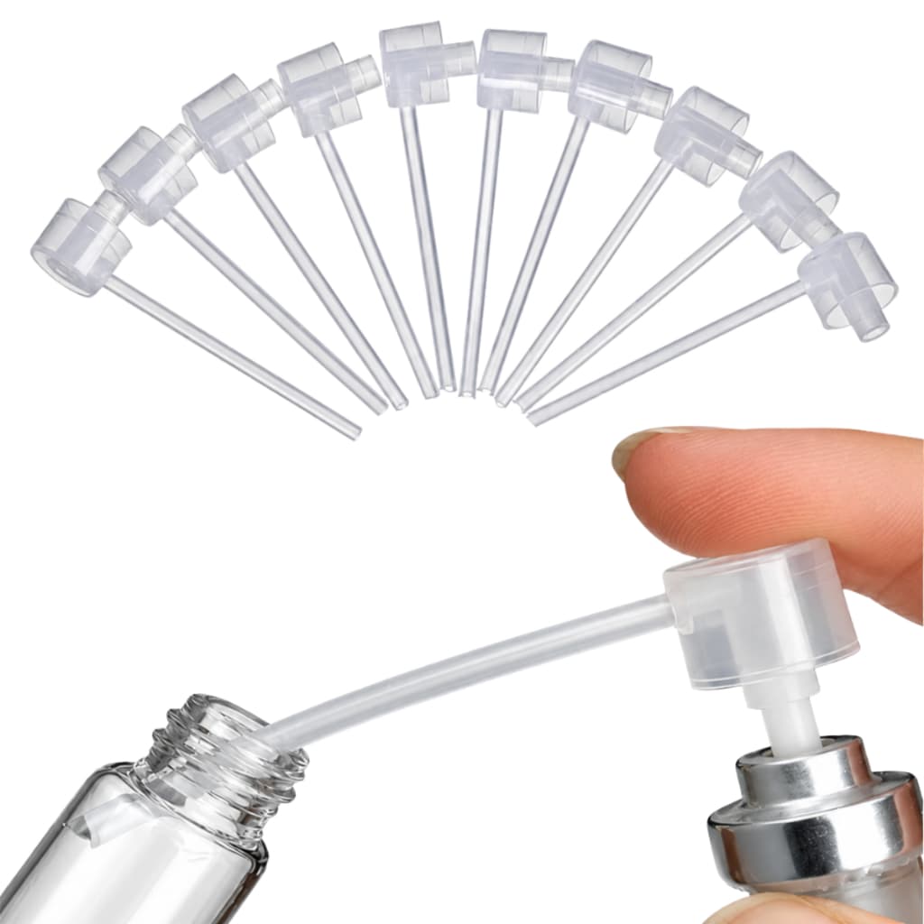 Bico Dispensador para Perfume Decante com Design Transparente e Recipiente Fino