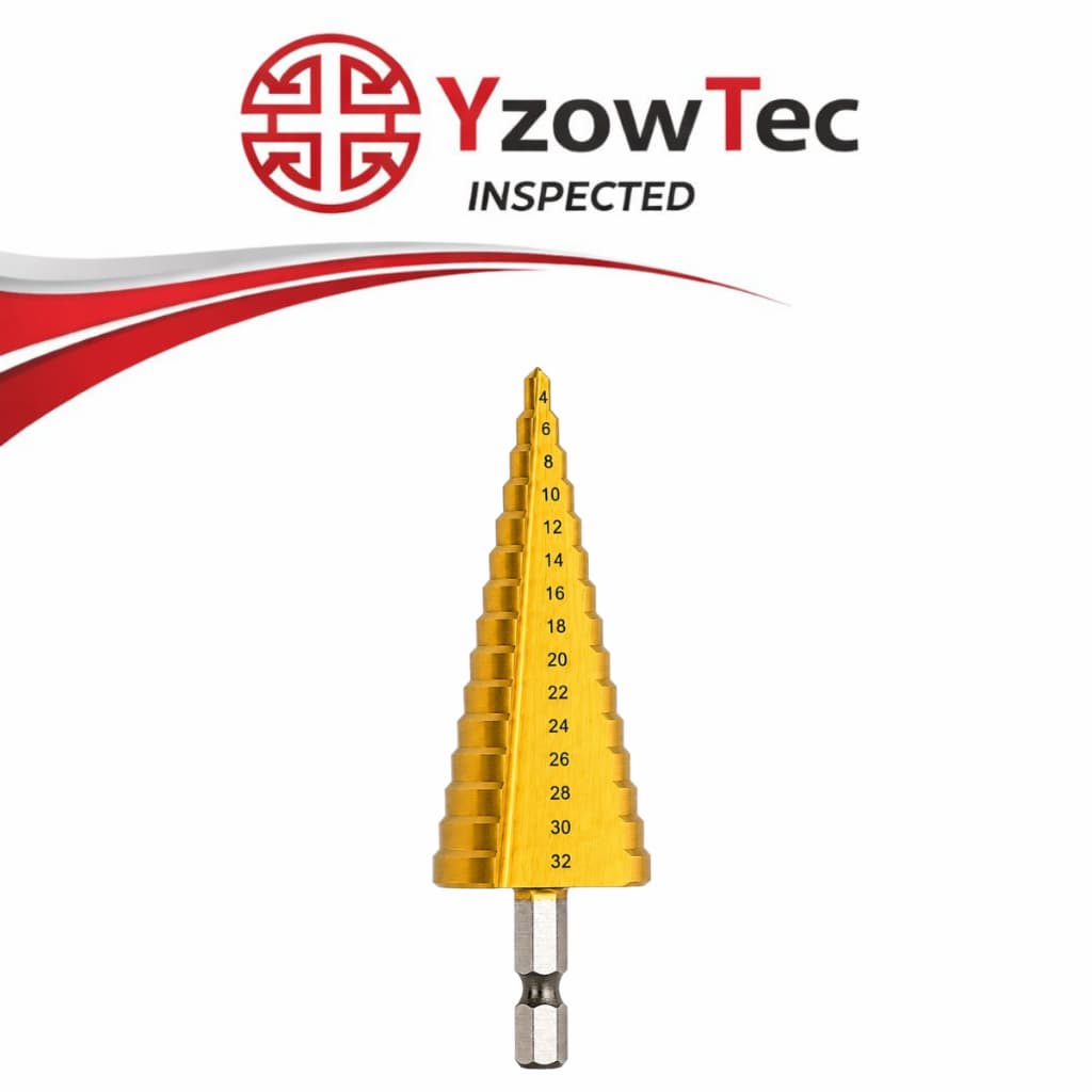 Broca Escalonada Revestida Titânio Hss 4-32mm Yzowtec