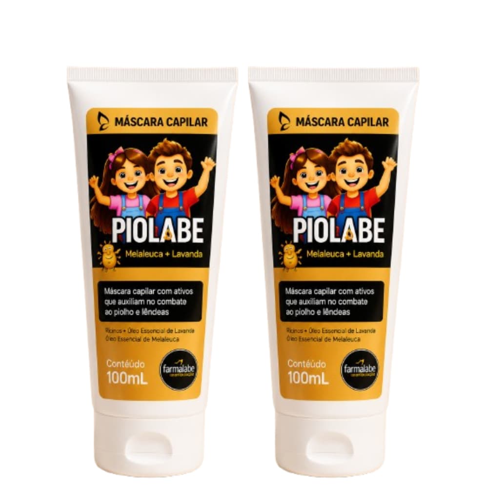 Kit 2x Piolabe - Auxilia no combate Piolhos E Lêndeas 100g