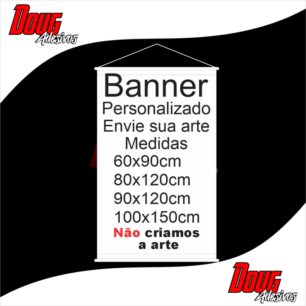 Banner personalizado com foto ou logo ou Arte impressão de banner, faixa, bastão