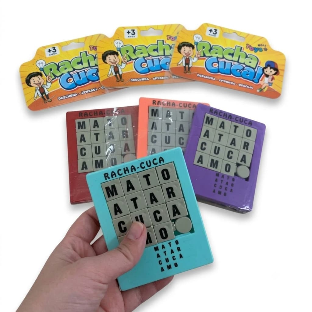 Brinquedo Racha Cuca Quebra Cabeça Racha Cuca Educativo Raciocínio Lógico Jogo Infantil e Adultos