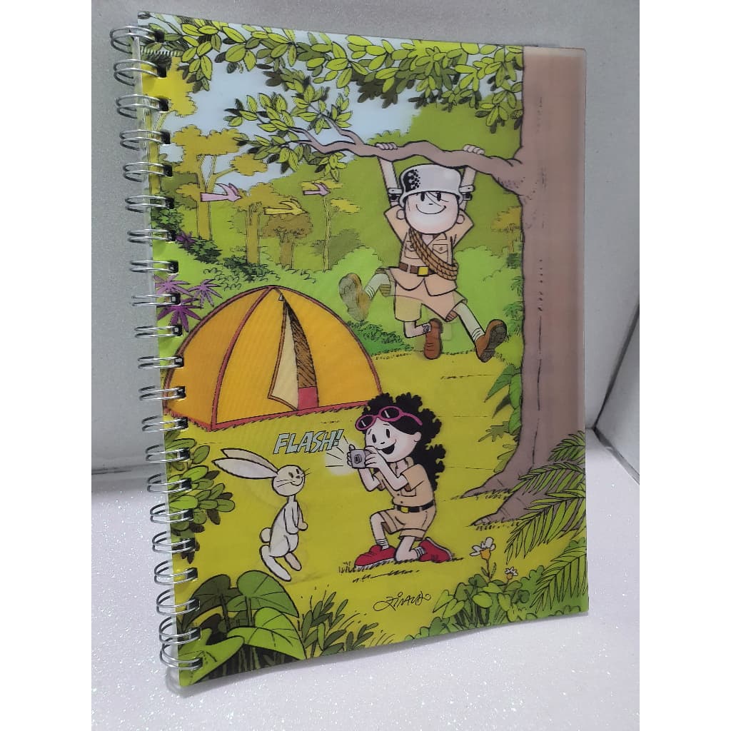 Caderno Universitário 3D Capa Menino Maluquinho Ziraldo Escolar  | 1 Matéria | 96 Folhas