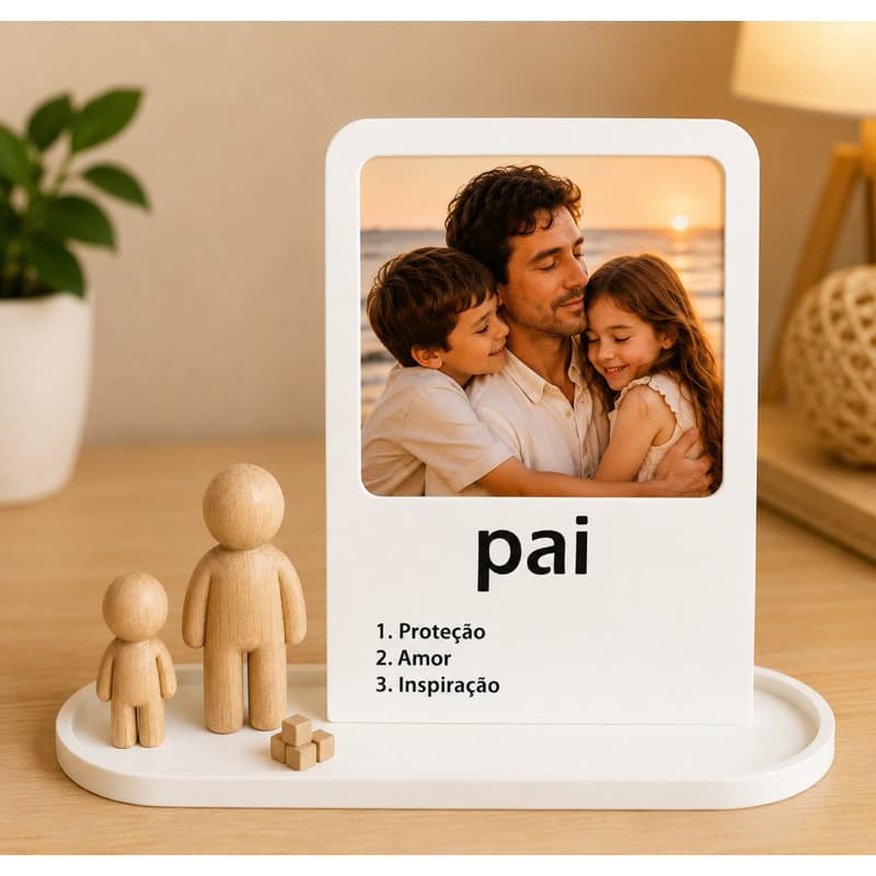 Porta-Retrato Personalizado | Presente para Pai | Impressão 3D