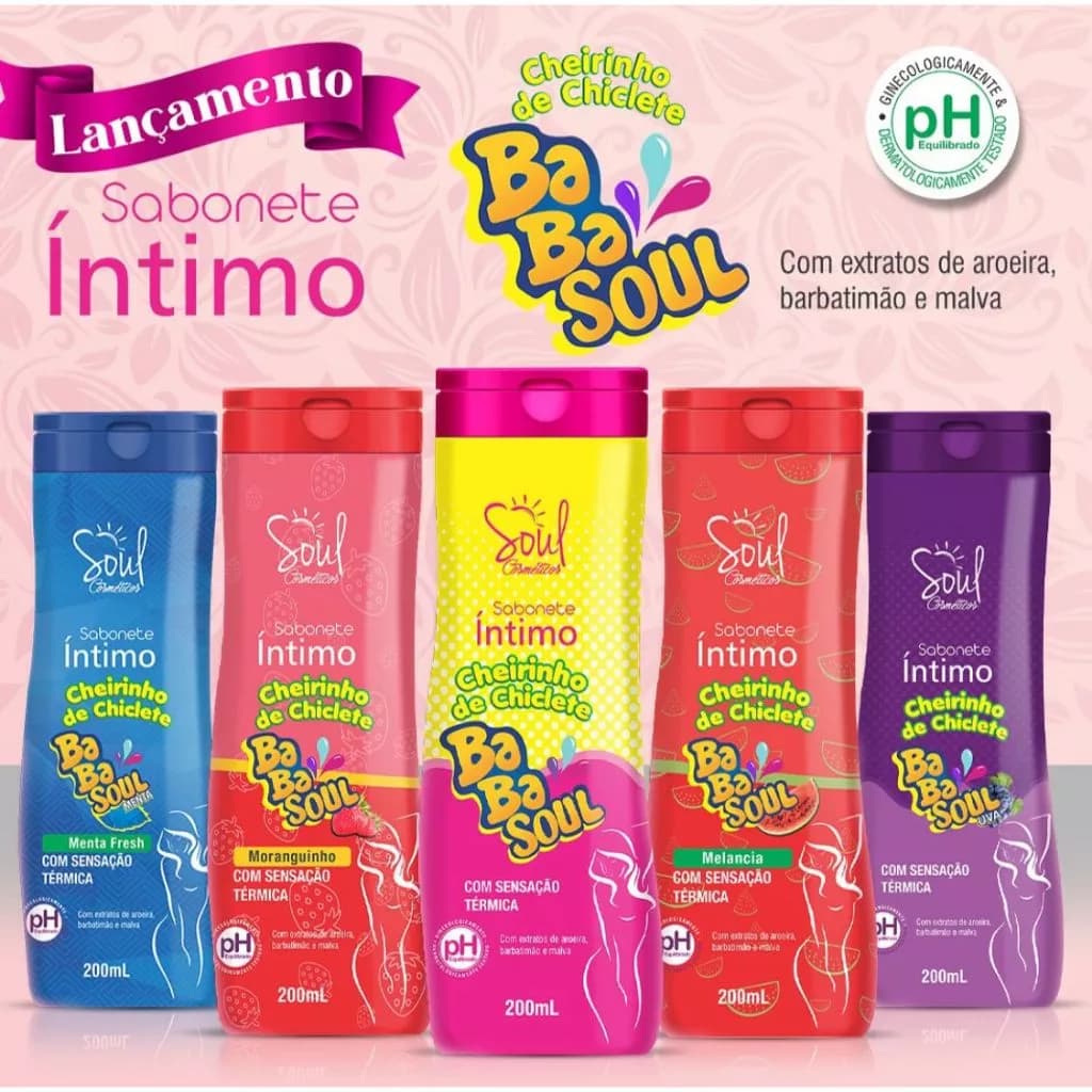 Sabonete Íntimo Feminino Soul Cosméticos 200ml
