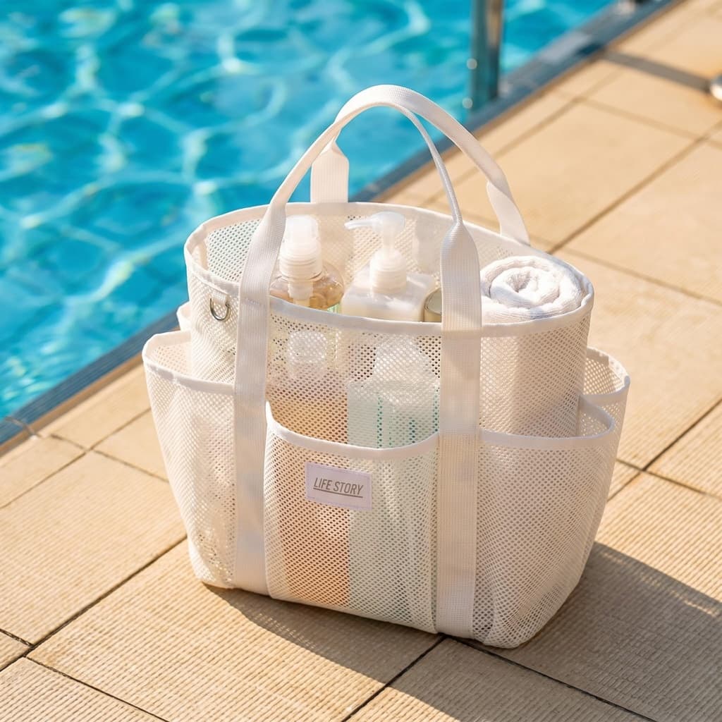 Bolsa de Praia Portátil Resistente Para Armazenar Roupas de Banho