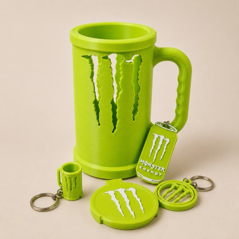 Porta Lata Monster 473ml + Abridor