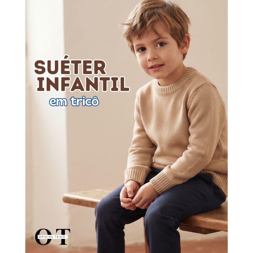 Blusa Suéter Infantil Juvenil Menino em Tricô Liso Malha Leve Manga Longa Elegante 4 a 14 Anos