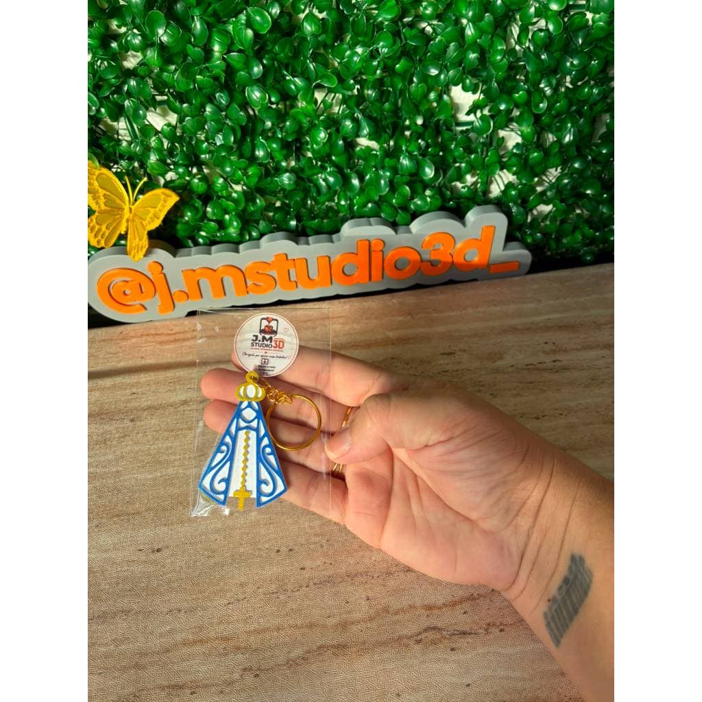 🙏 Chaveiro Plaquinha Nossa Senhora Aparecida