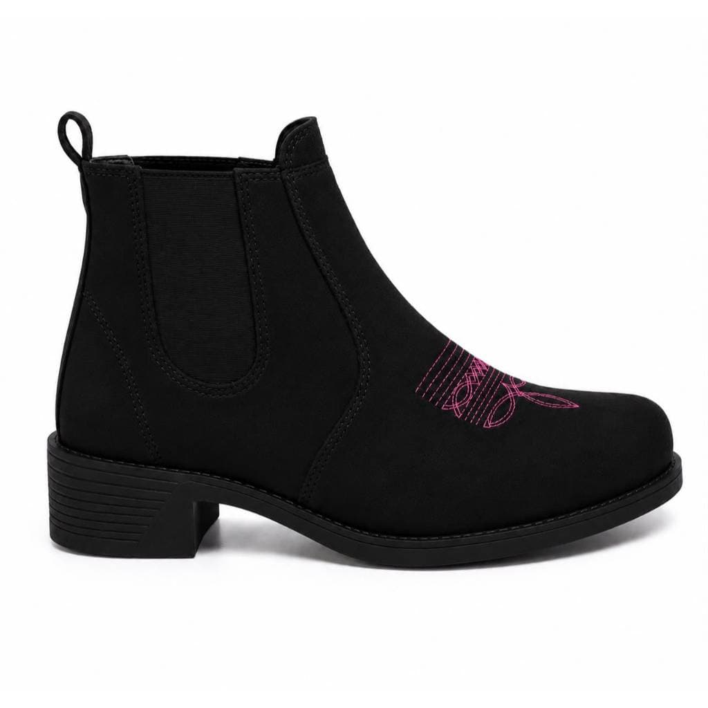 Botina Country feminina detalhe em bordado