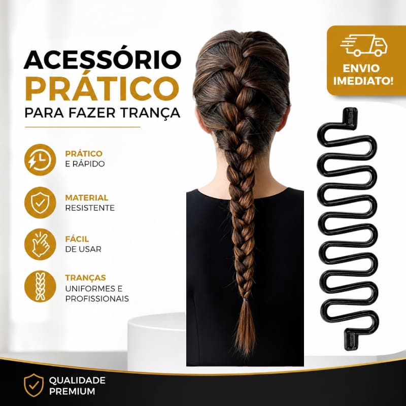 Acessório para Fazer Trança / Penteado Rápido, Prático e Perfeita no Cabelo