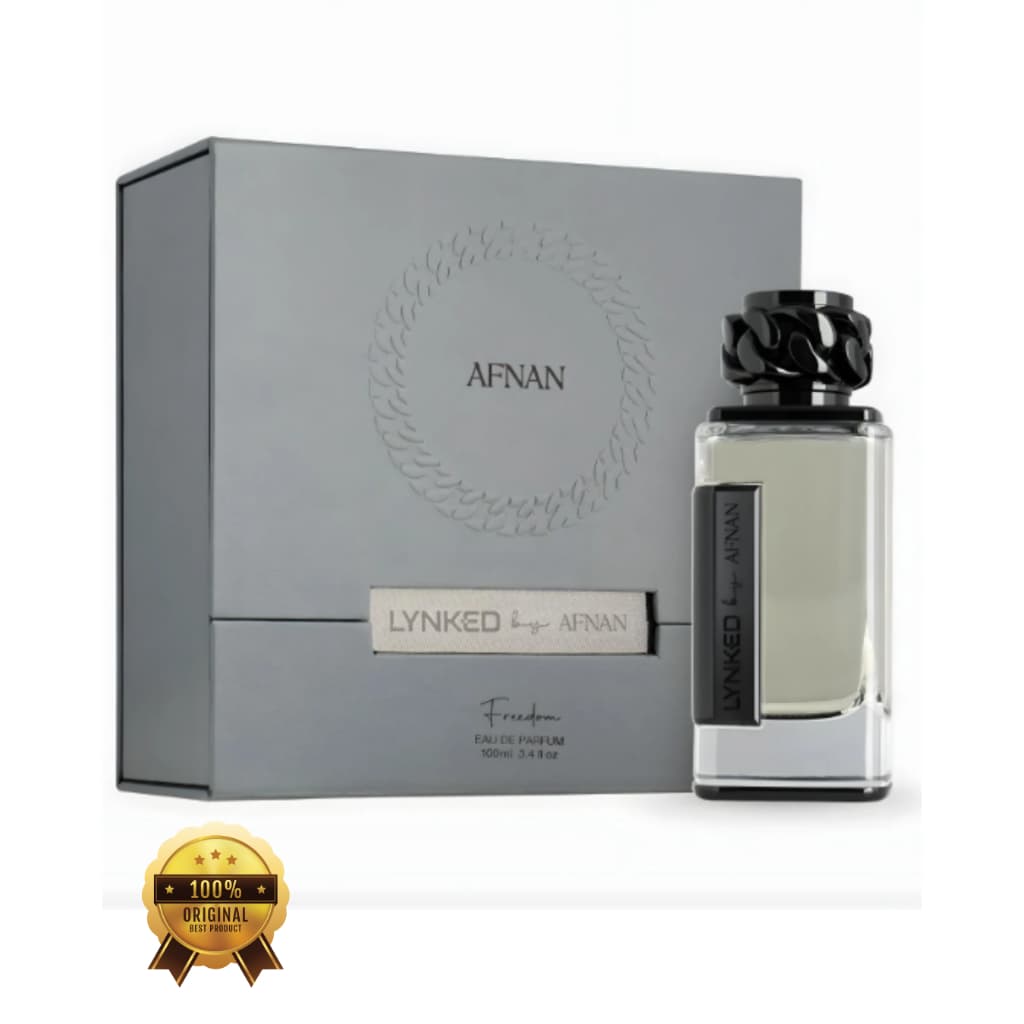 Perfume Lynked Freedom Afnan Eau de Parfum 100ml Original Lacrado Alta Fixação Masculino