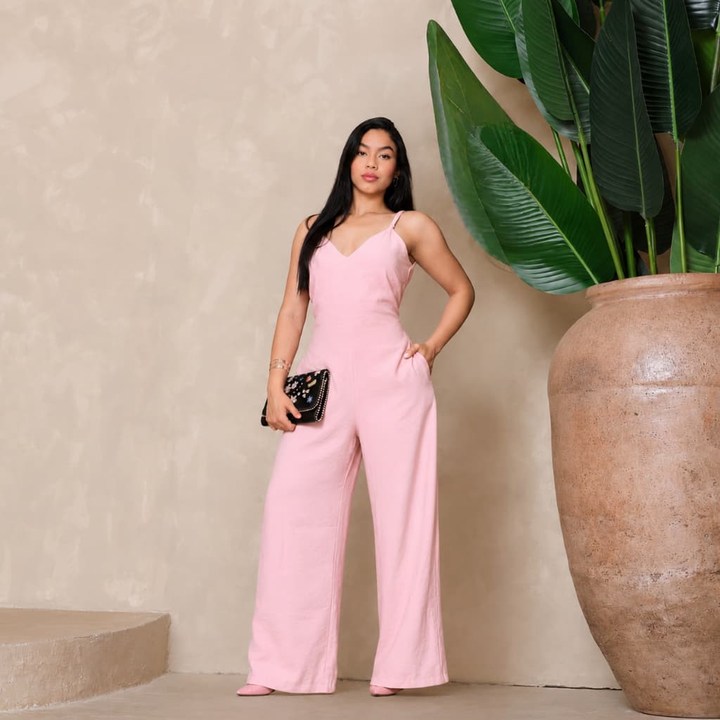 Macacão Pantalona Femenino De Alsa Regulagem Bolso Sensorial Marante Social