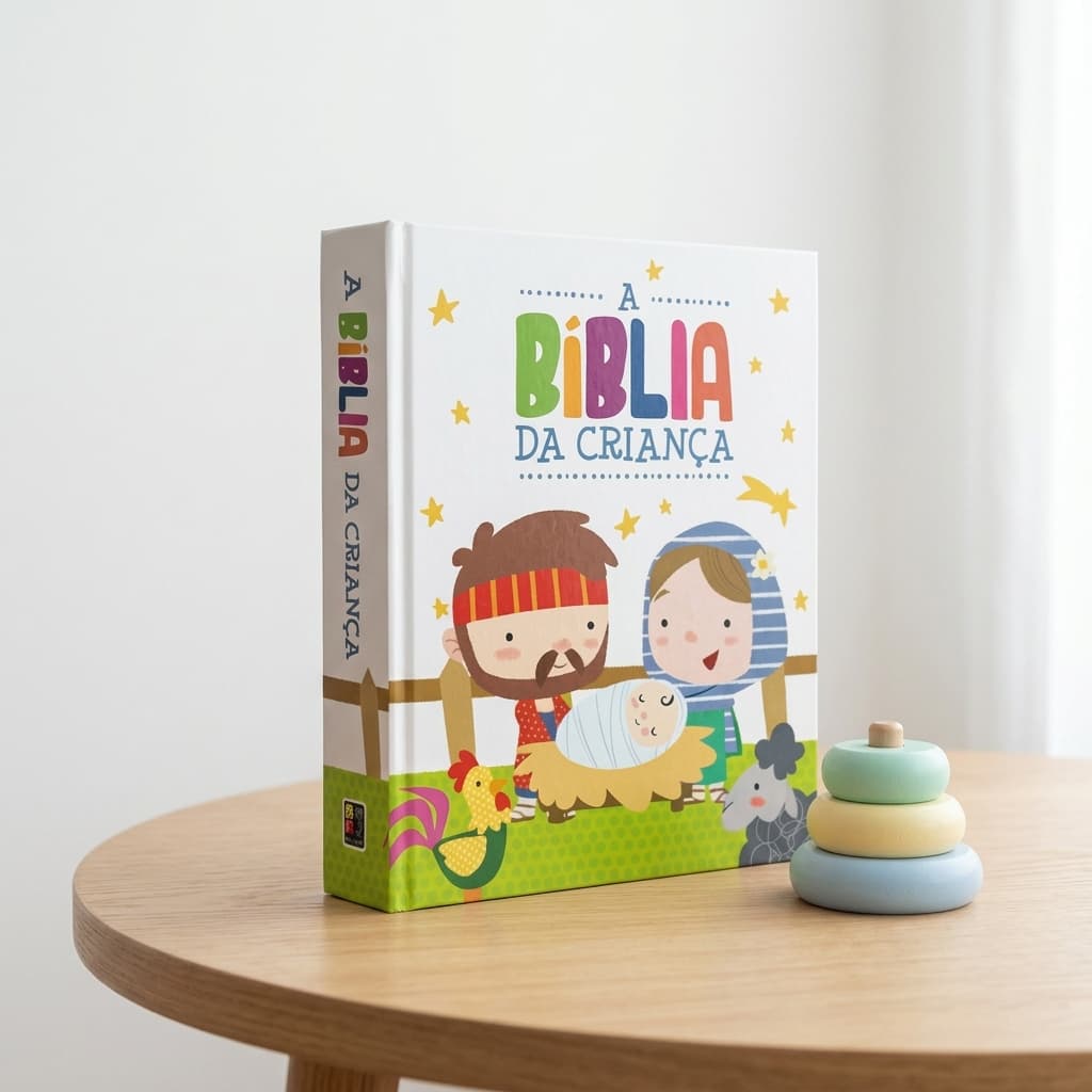 Bíblia Infantil Ilustrada para Crianças Histórias da Bíblia Valores Cristãos e Aprendizado Bíblico