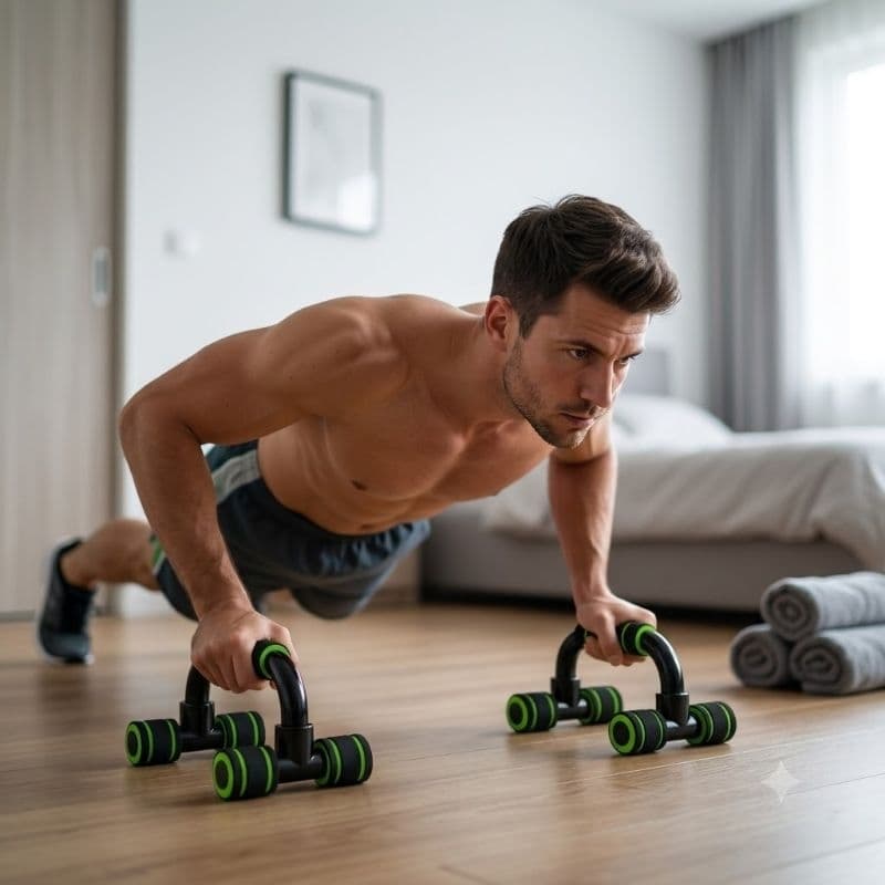 Suporte Fitness Flexao Braço Pegada Anatomica Antiderrapante Treino Resistentes Sortidos