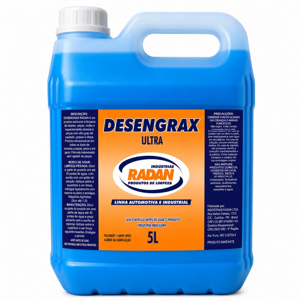 Desengraxante Solupan Automotivo Desengrax Ultra Radan 5l