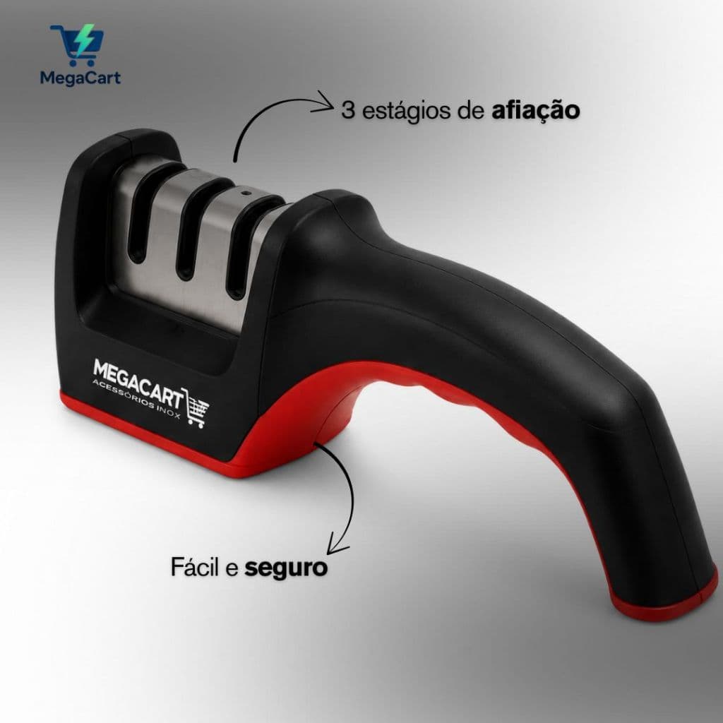1/3/5 Afiador De Faca 3 Estágios Amolador Profissional Com Afiação Rápida Em Aço Inoxidável