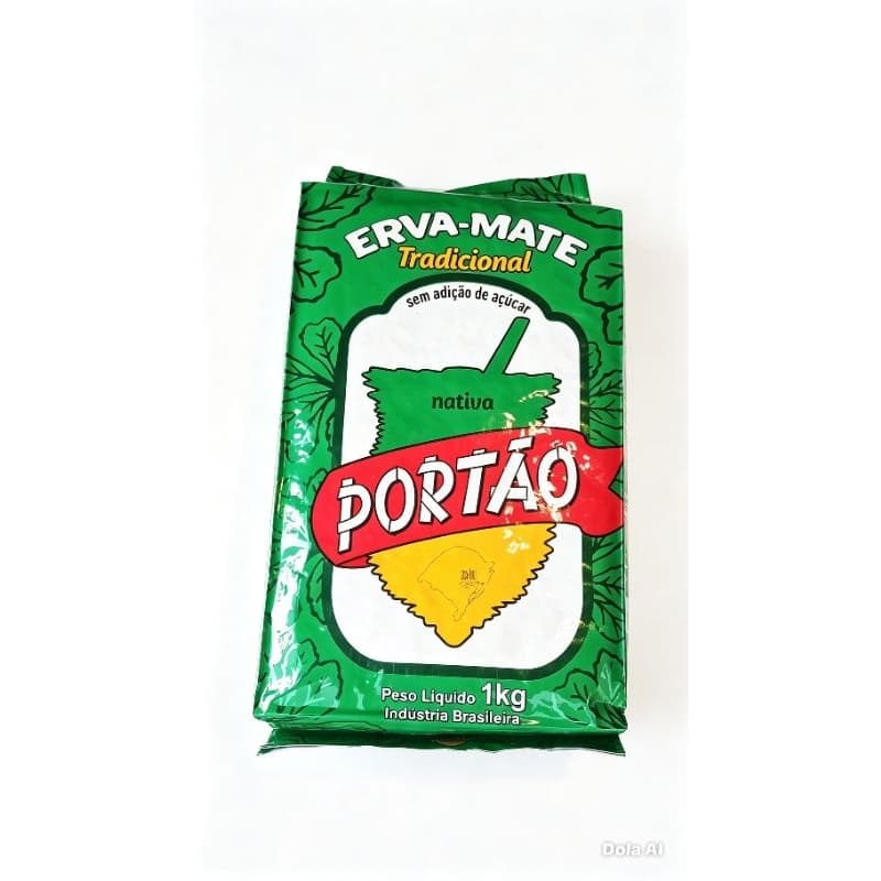 Erva-Mate Portão Tradicional 1kg - Pura, Sem Açúcar, Qualidade Garantida