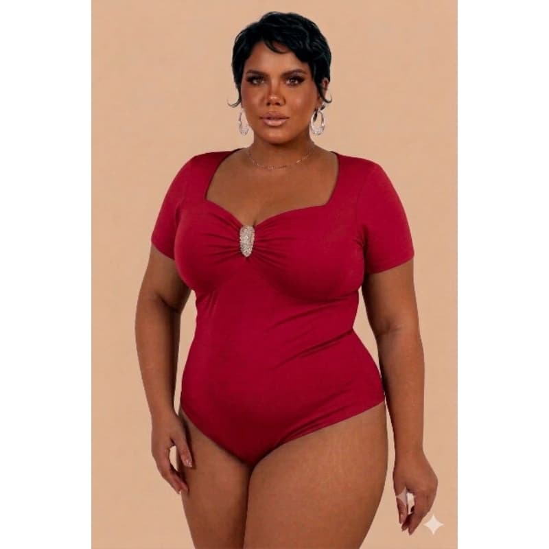 BODY FEMININO BLUSA COM BOJO MANGA TAMANHO GRANDE GG PLUS SIZE MODA