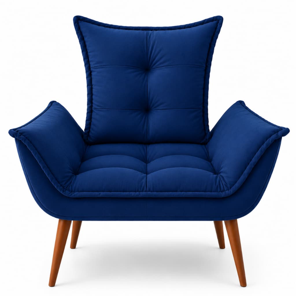 Poltrona Priscila Premium Estofada Design Contemporâneo