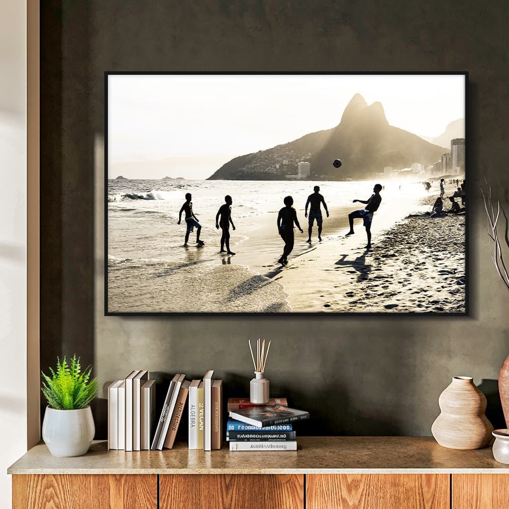 Quadro sem Vidro Paisagem Altinha ao Entardecer em Ipanema Quadro Decorativo