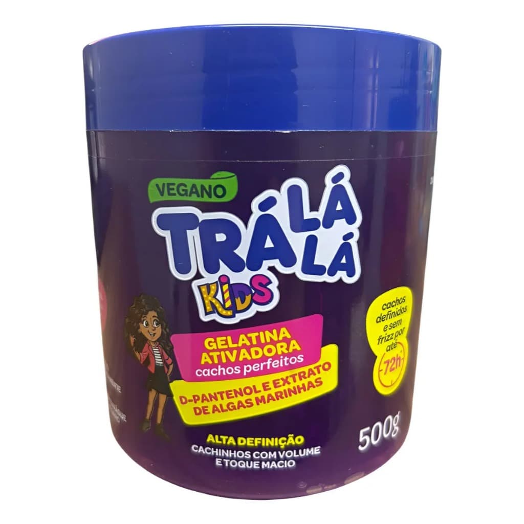 Gelatina Ativadora Para Cachos Perfeitos Infantil 500g Trá Lá Lá Kids