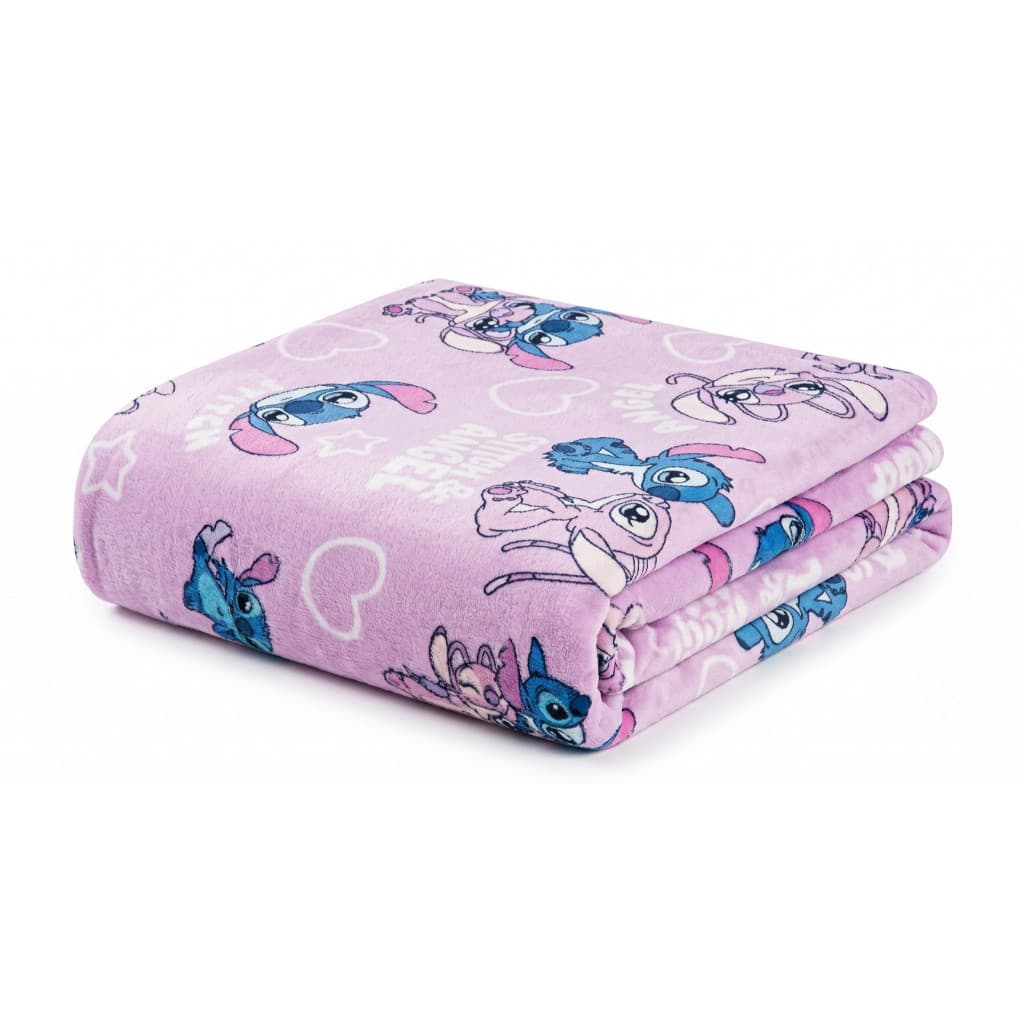 Manta Cobertor Disney Casal Queen Stitch - Premium - Andreza Enxovais - 200g