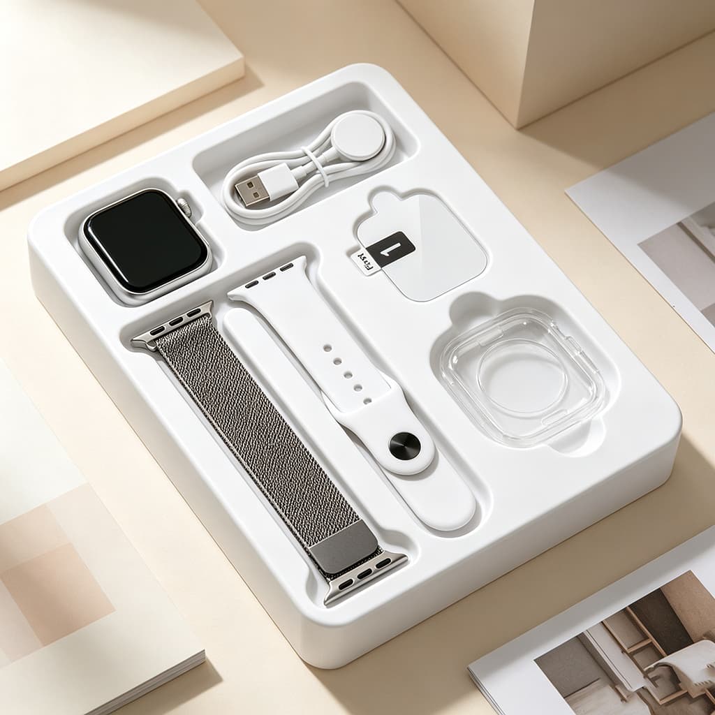 Novo Smartwatch S10 Mini com Chamada Bluetooth HD, Calculadora, Carregamento sem Fio e Compatível com Android e iOS