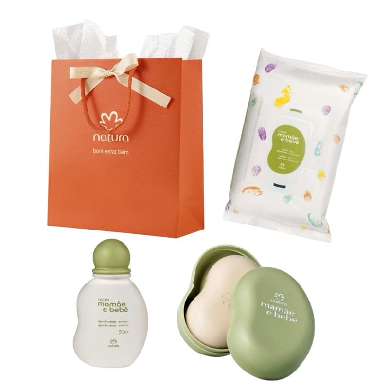 Kit Natura Mamãe Bebê 4 itens + sacola pra presente 🎁