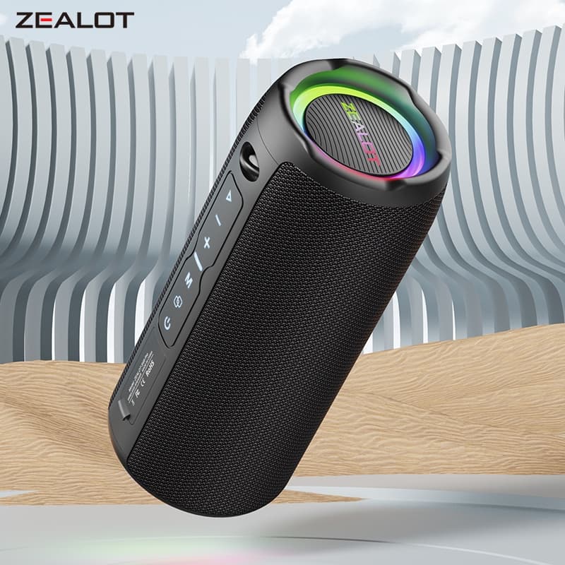 ZEALOT S49PRO Alto-falante Bluetooth 20W Exterior Som Estéreo Potente TWS Bateria de Longa Duração Portátil
