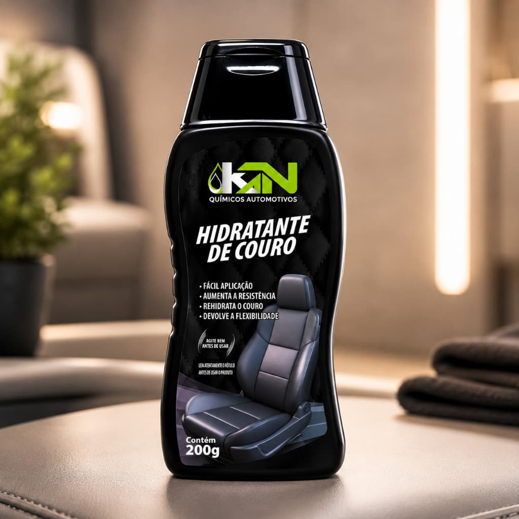Hidratante De Couro  KN  Gel 200g Renova Bancos de Carro Moto.