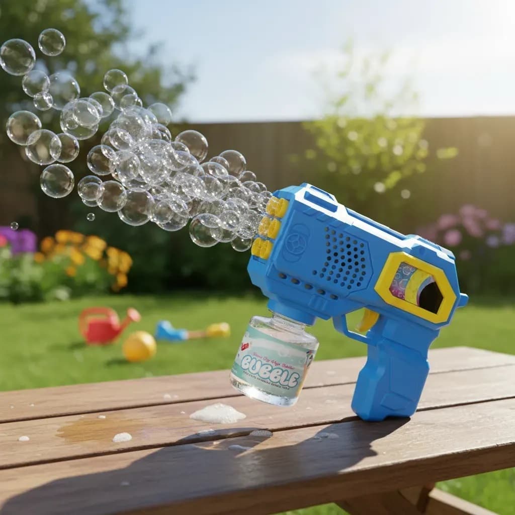 Pistola De Bolhas De Sabão Com Luz Para Crianças Sortida