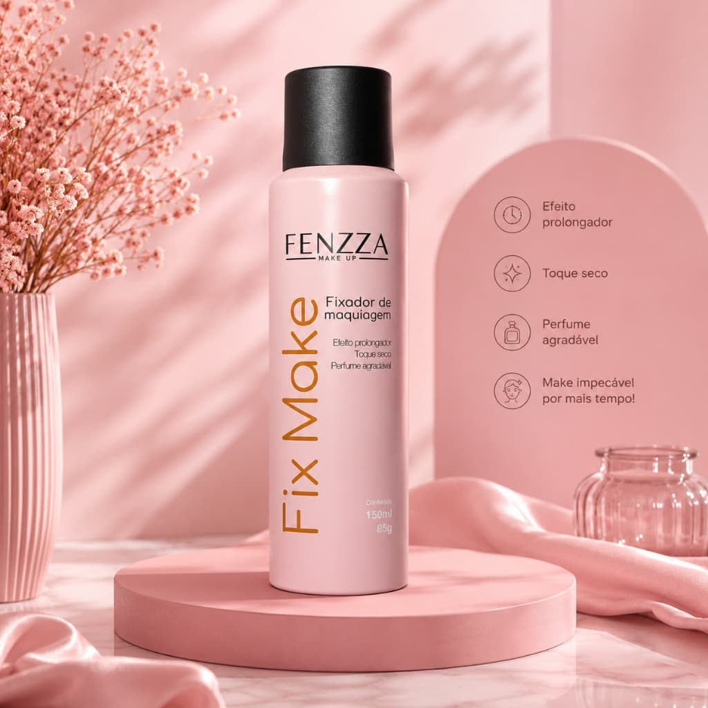 Fixador de Maquiagem Fenzza Fix Make 150ml Efeito Prolongador