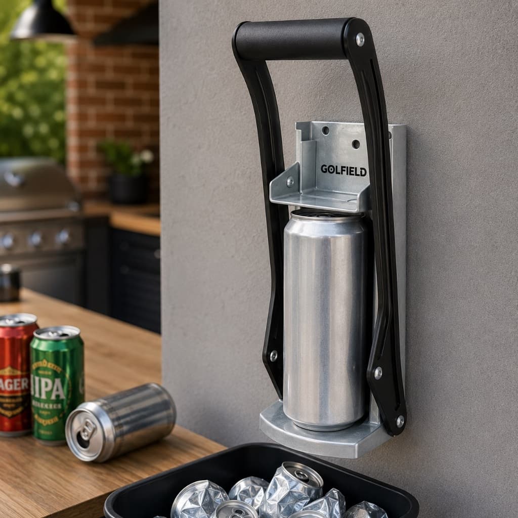 Amassador De Latinhas Latas Cerveja Com Abridor De Garrafa