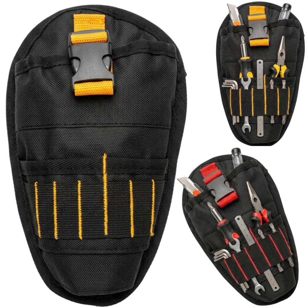 Bolsa Cinto Porta Ferramenta Coldre Eletricista Carpinteiro Gesseiro Furadeira Sem Fio Parafusadeira