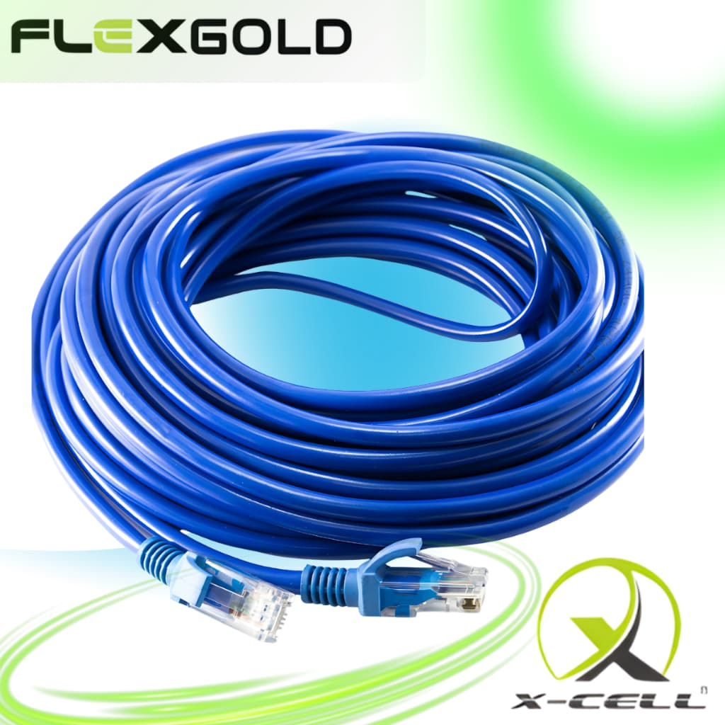 Cabo de Rede RJ45 Cat5E DE 10, 15, 20 E 30 METROS ANATEL 100% COBRE ETHERNET
